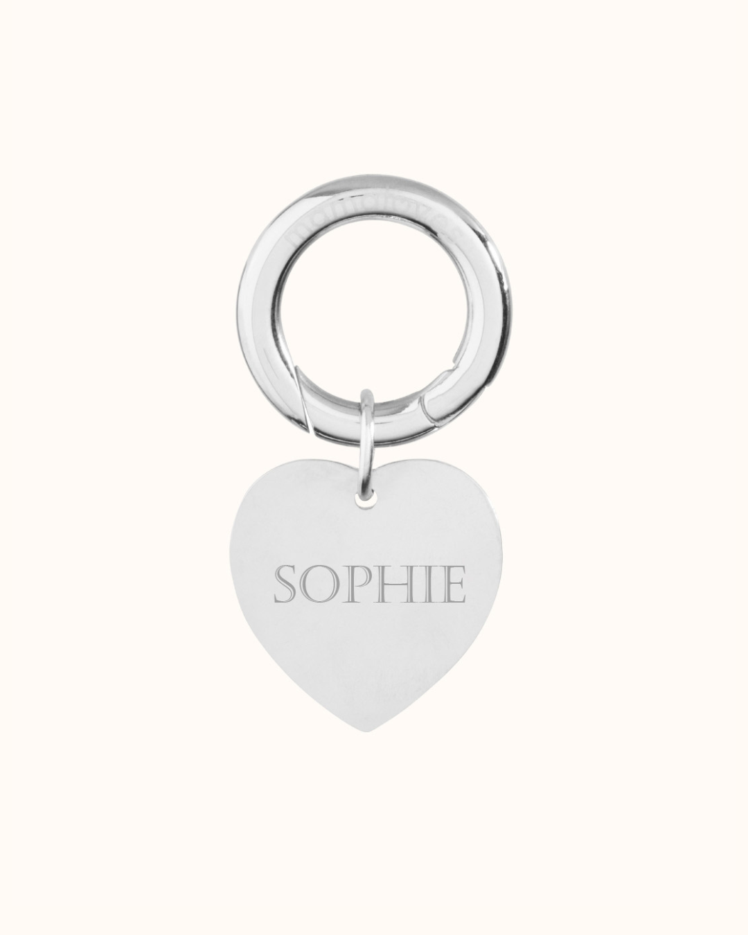 Personalized Keyring - Stainless steel silver