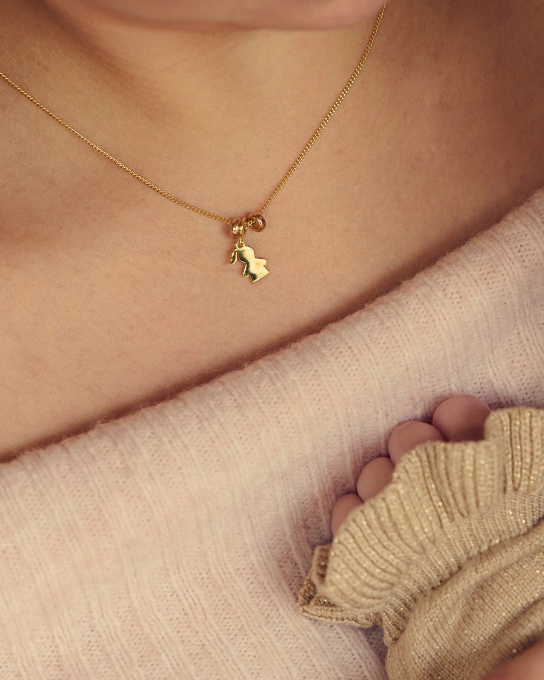 Sliding Proud Mom Kette – Vergoldet