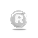 Charm Perle Initiale - Argent Massif 925