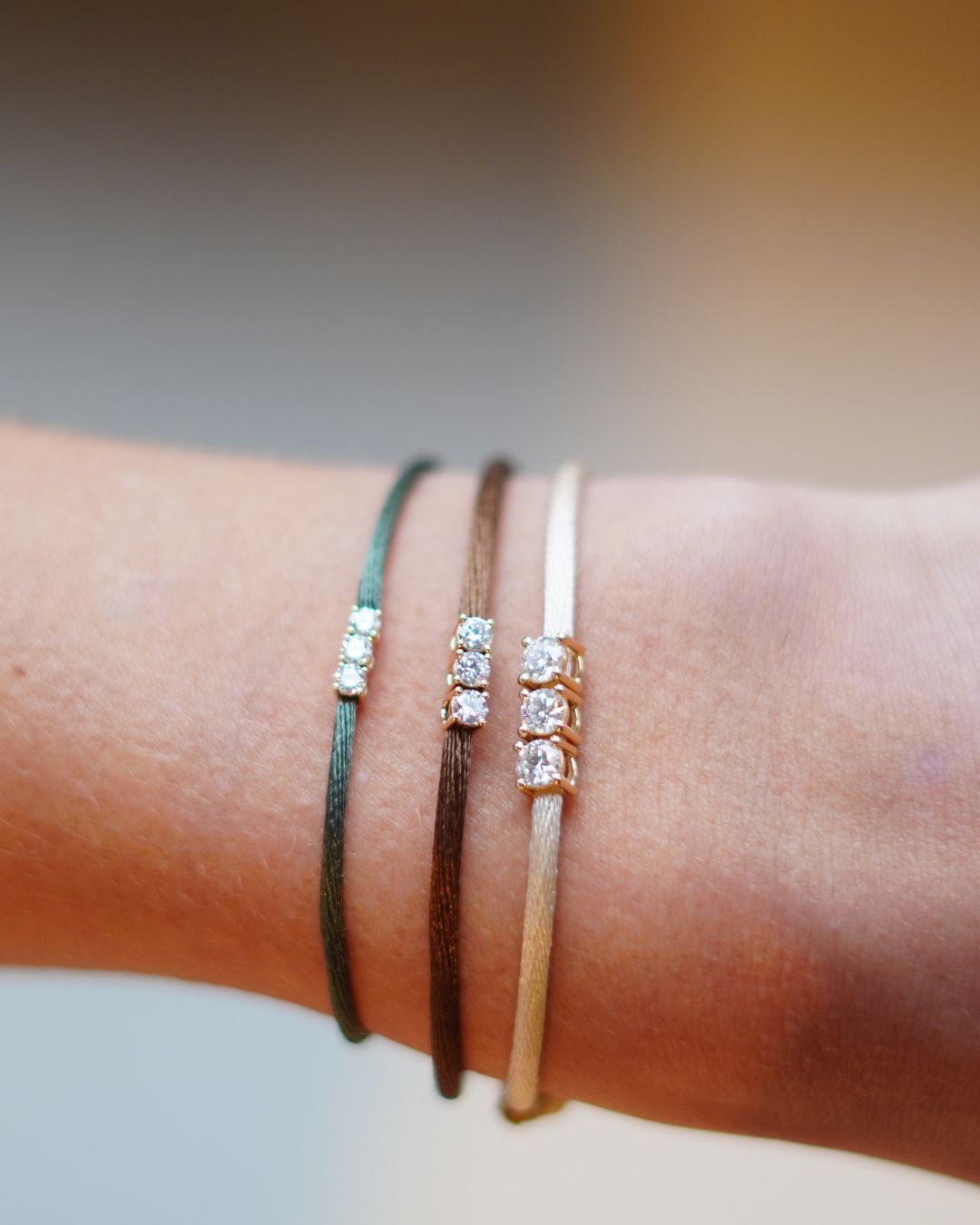 Family Diamond Armband — Mini – 585er Echtgold