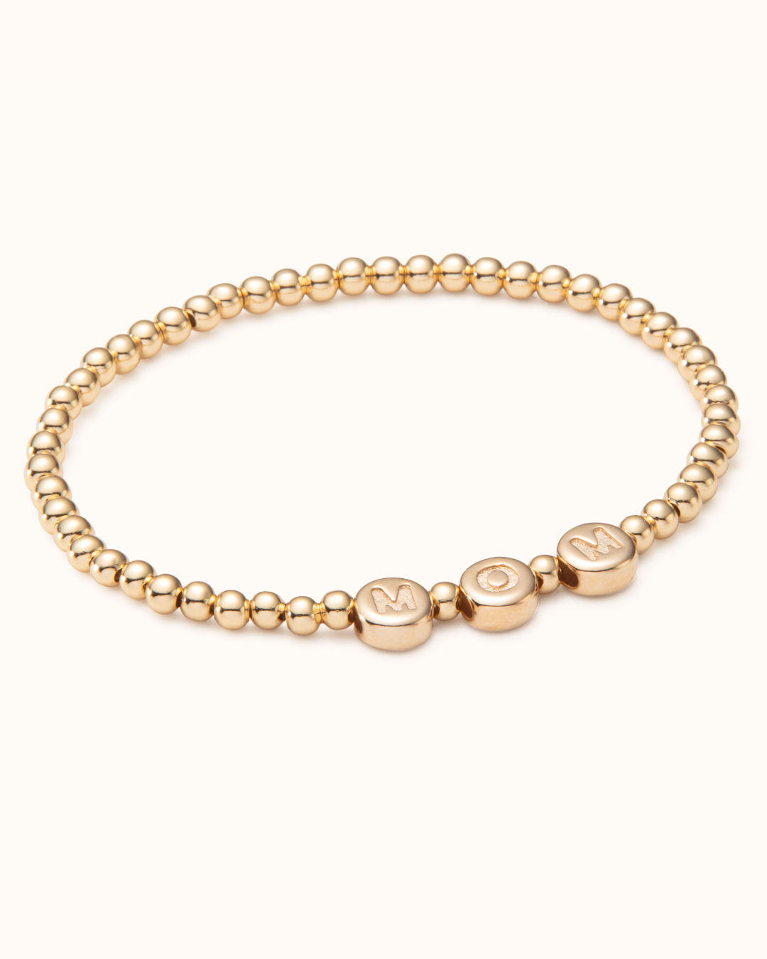 Initial Beads Beaded Bracelet - Gold plated