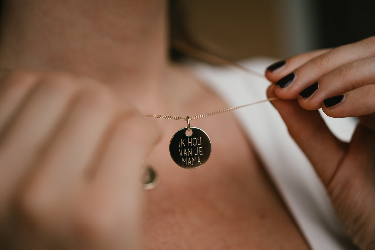 Love Note Ketting - 18k Verguld