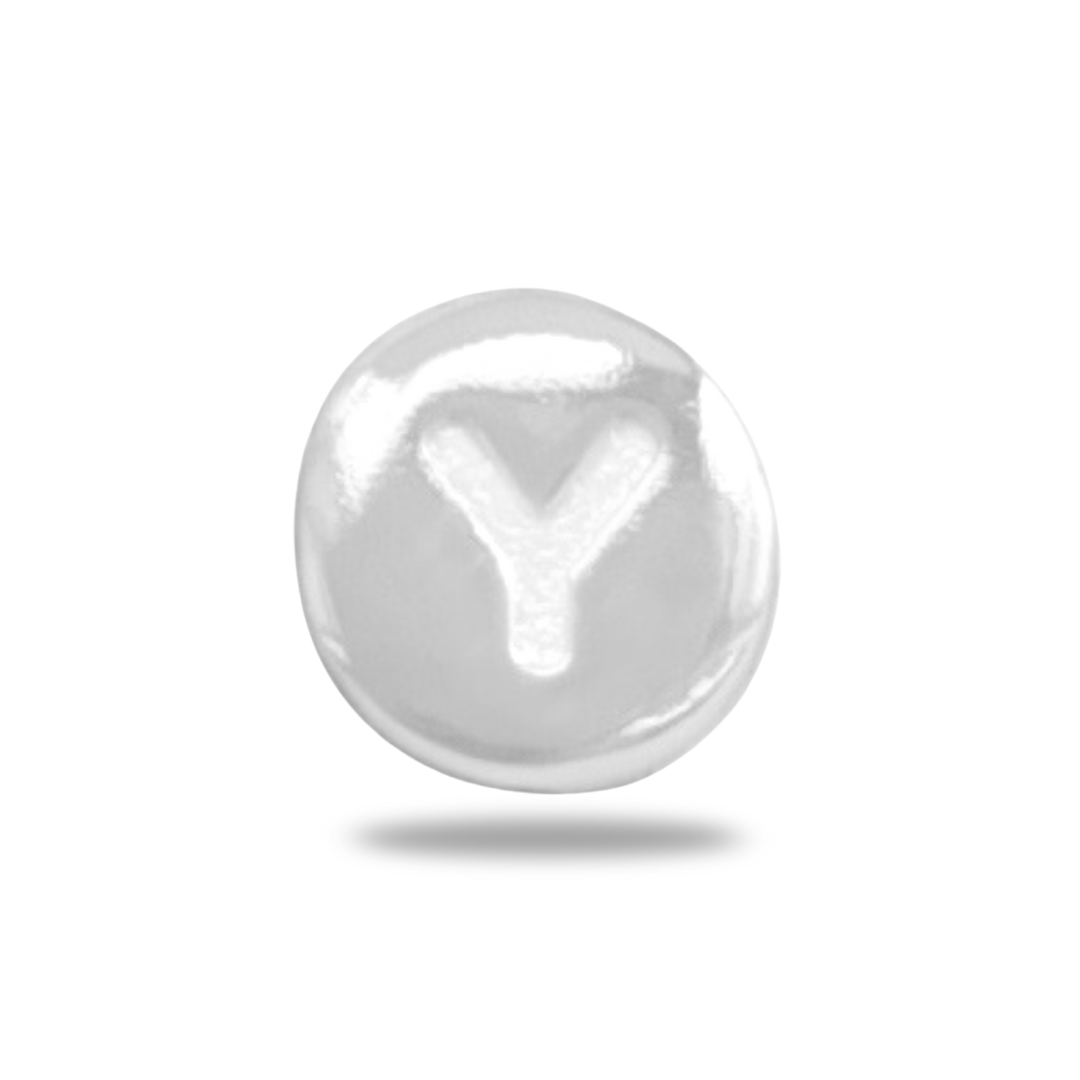 Charm Perle Initiale - Argent Massif 925