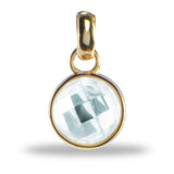 Loose Birthstone Charm - Gold plated