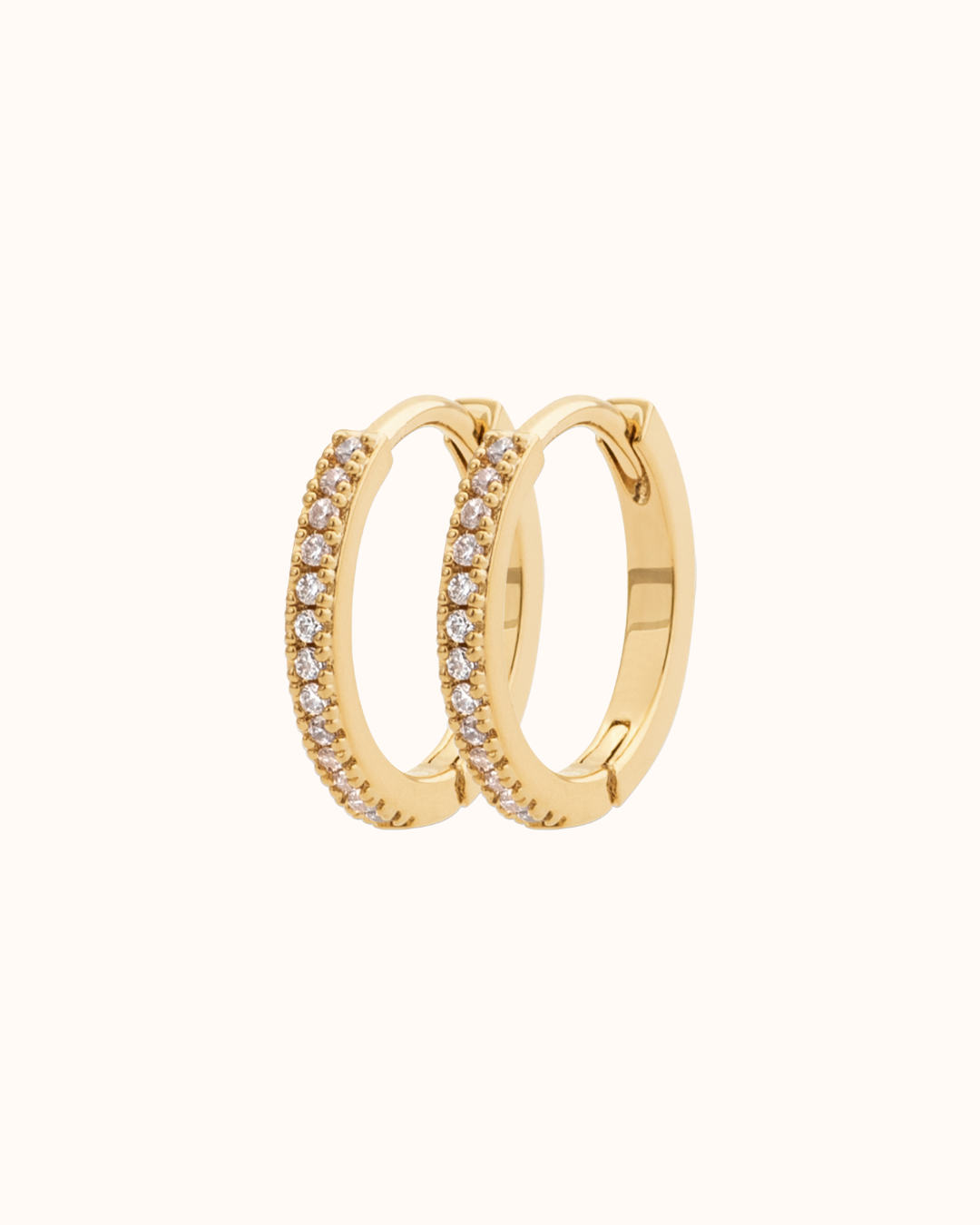 Sparkle Hoops - 18k Verguld