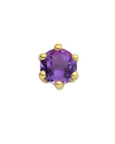 Sliding Birthstone Charm - Gold Plated
