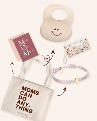 Proud Mom Kraamcadeau Set - Verguld - Gepersonaliseerde sieraden