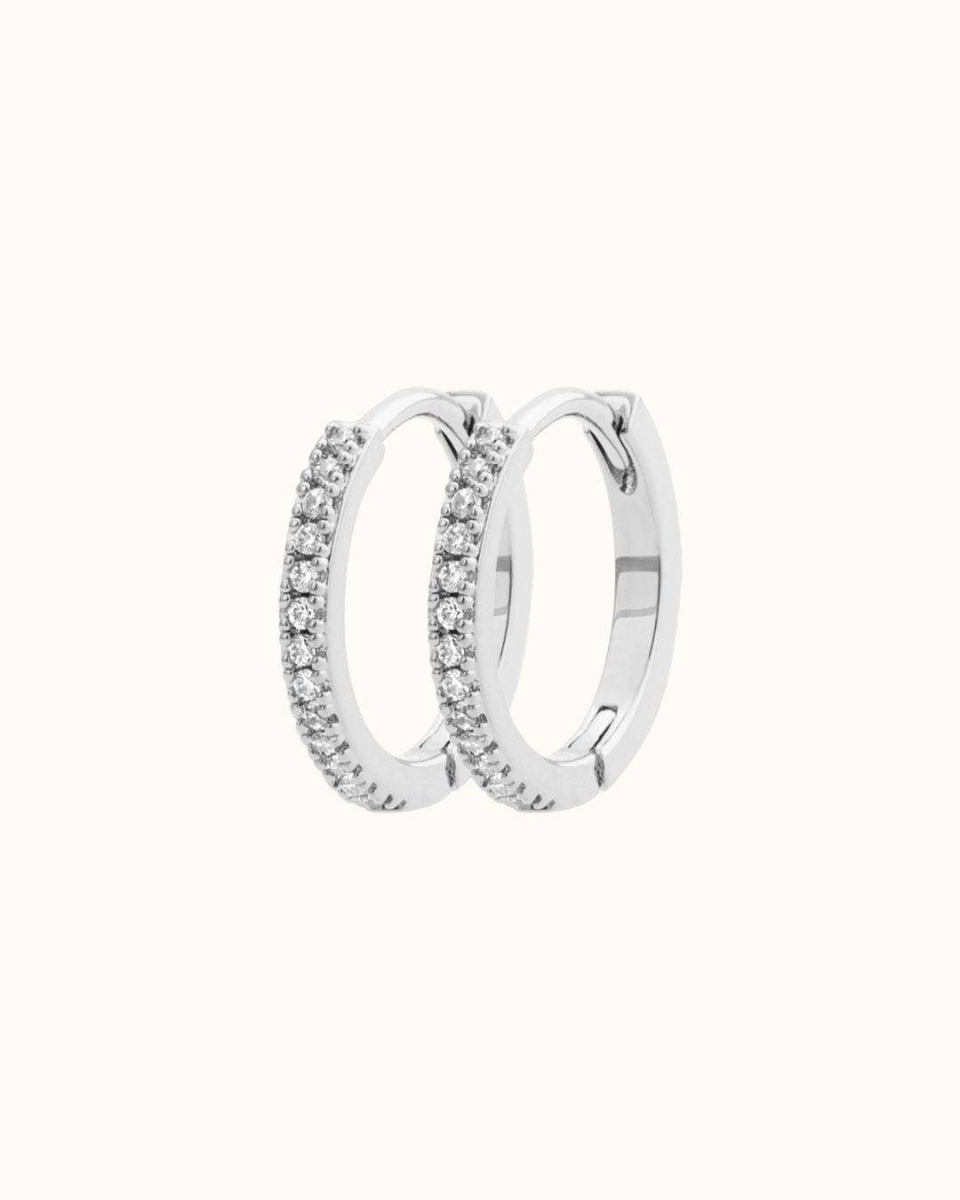 Sparkle Hoops - Silber