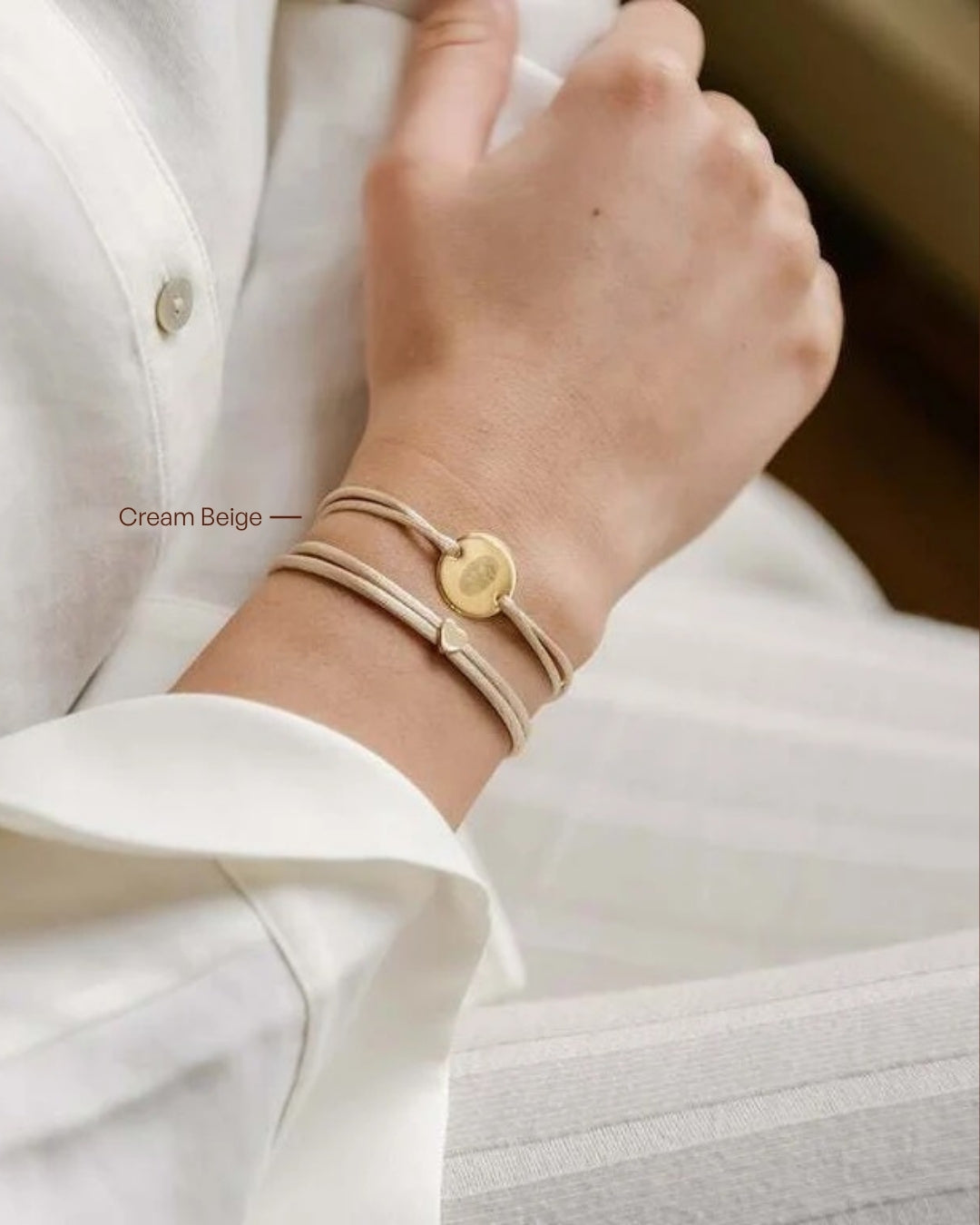 PROUD MOM Heart Armband - Verguld - Gepersonaliseerde Armband