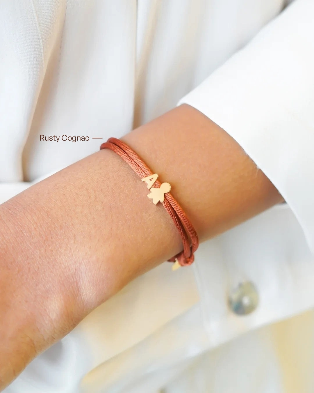 PROUD MOM Letter Armband - Verguld - Gepersonaliseerde Armband