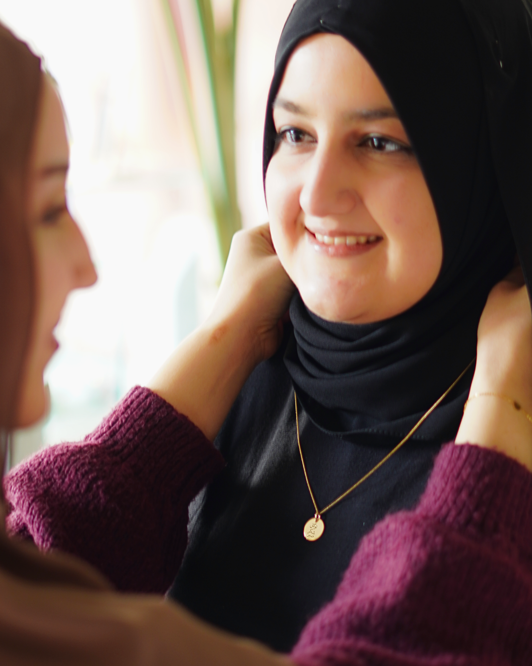 Necklace with Arabic Engraving - Gold plated