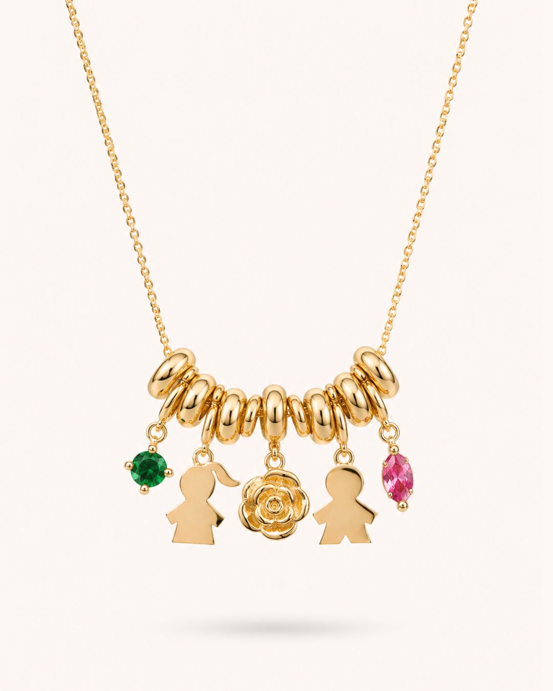 Create Your Own Bedelketting - Verguld - Gepersonaliseerde Ketting