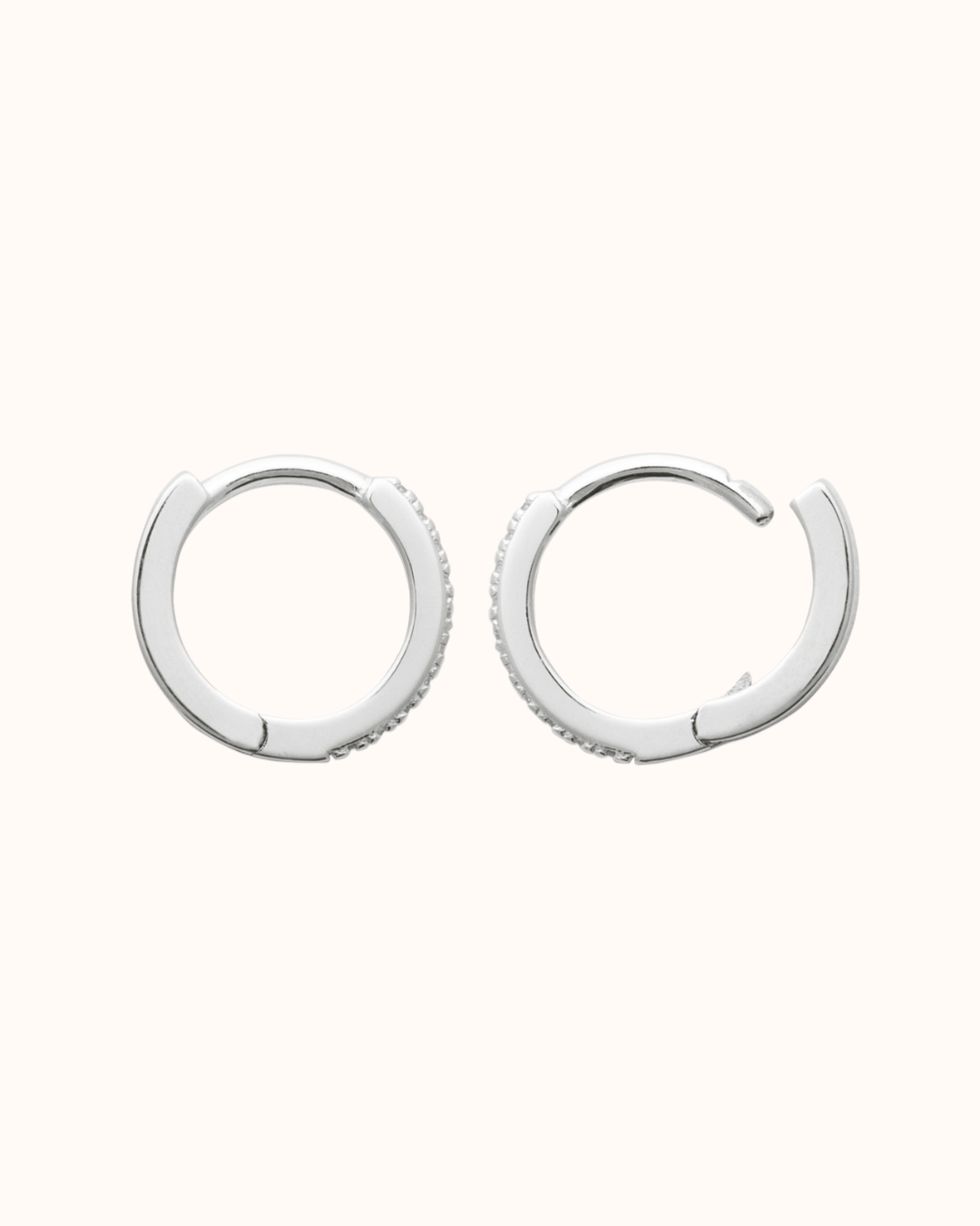 Sparkle Hoops - Silber