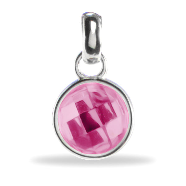 Single Birthstone Charm - Silver