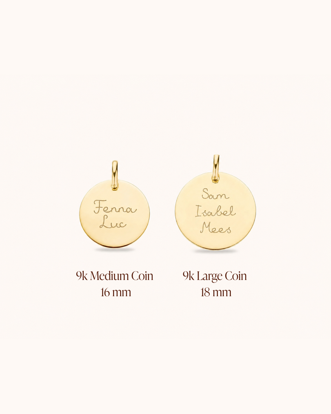 Einzelne Charms mit Name oder Buchstaben 375er Echtgold - 375er Echtgold