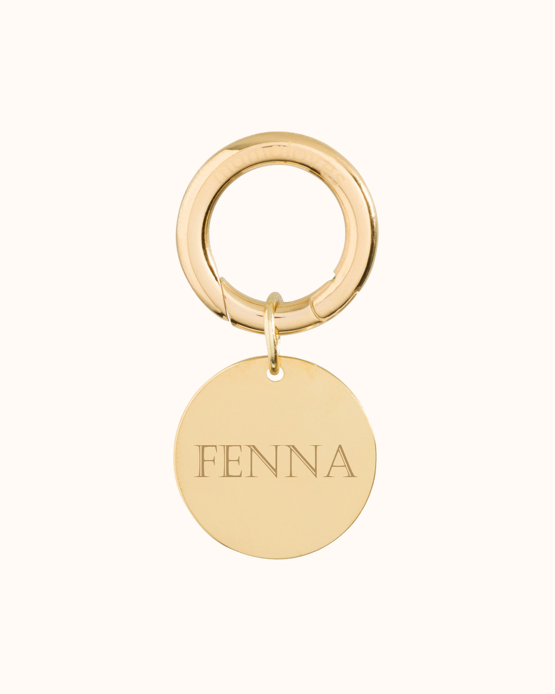 Personalized Keyring - Stainless steel gold