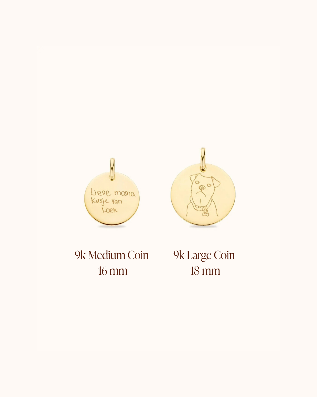 9k Illustration Charm - 9 carat