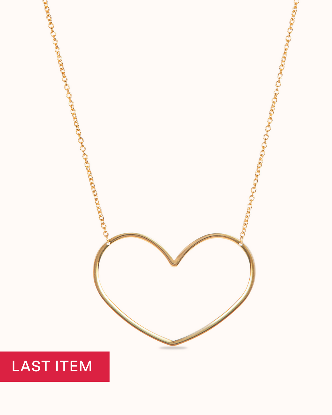 Collier Cœur Ouvert 14 carats - Or 14 carats