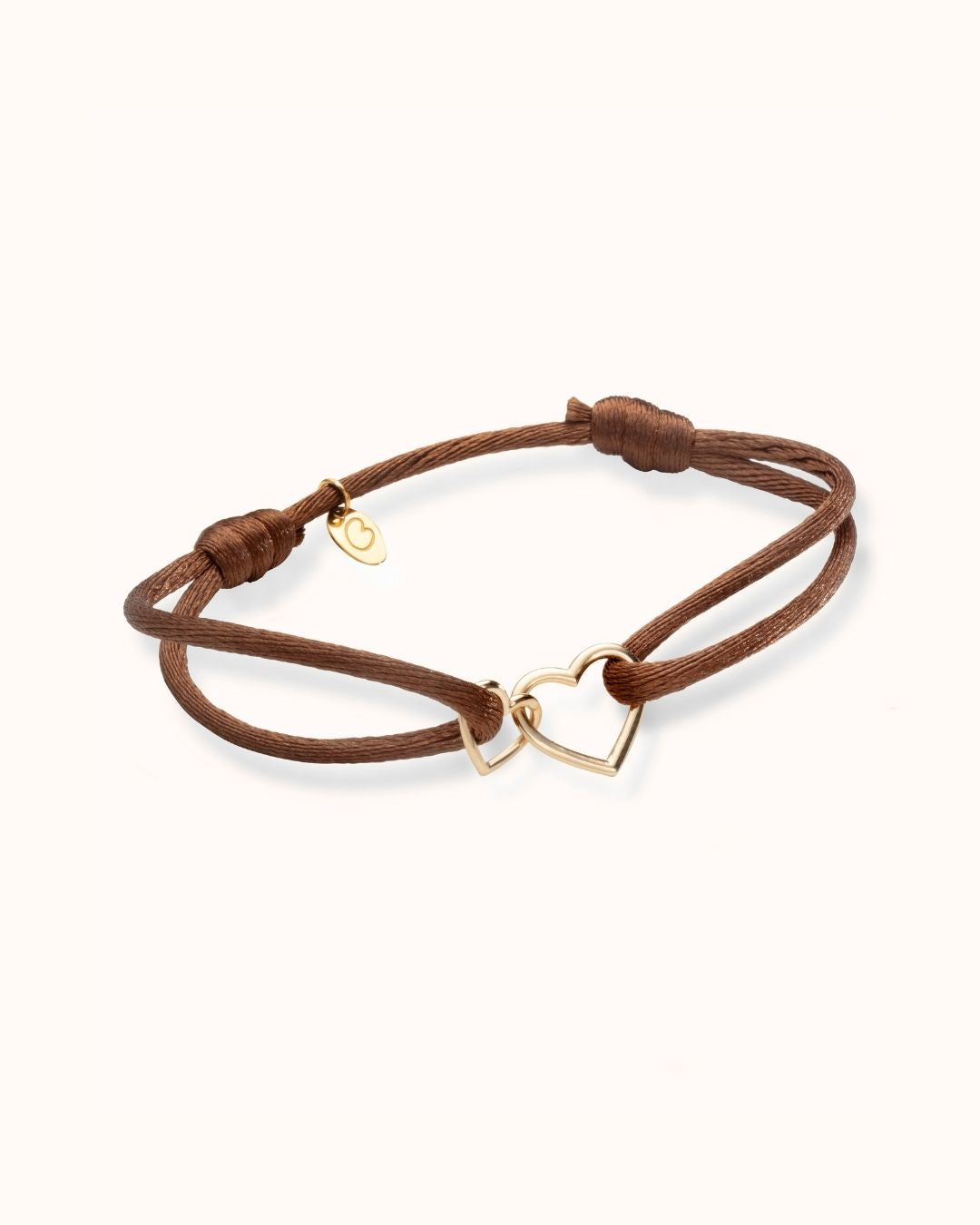 14k Double Heart Armband - 14K Solid Gold