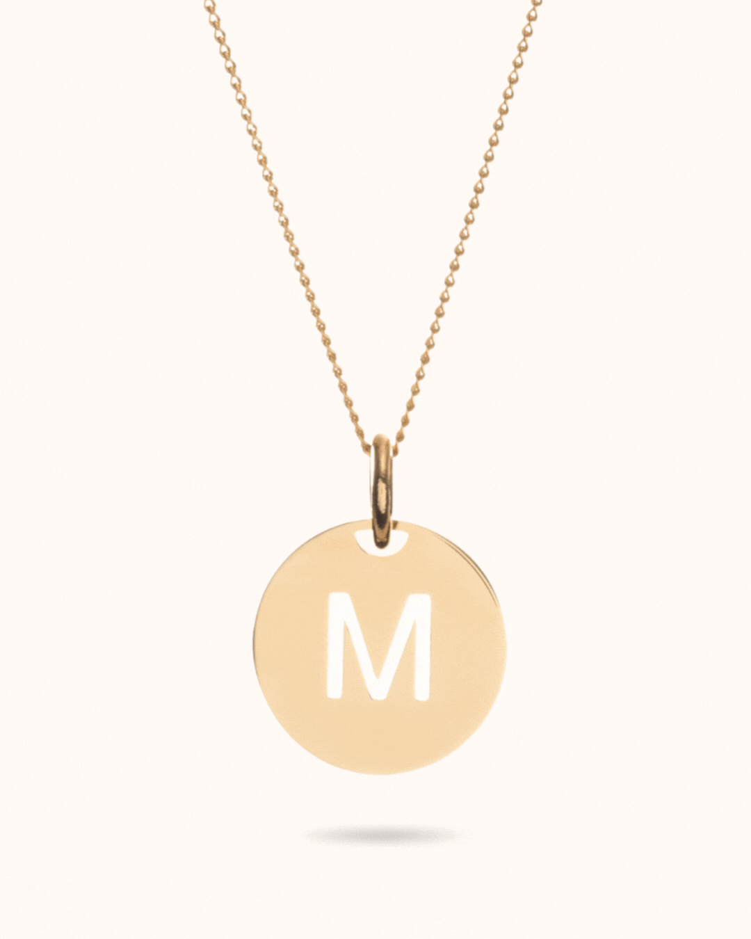 Open Initial Ketting - 18k Verguld