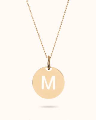 Open Initial Ketting - 18k Verguld