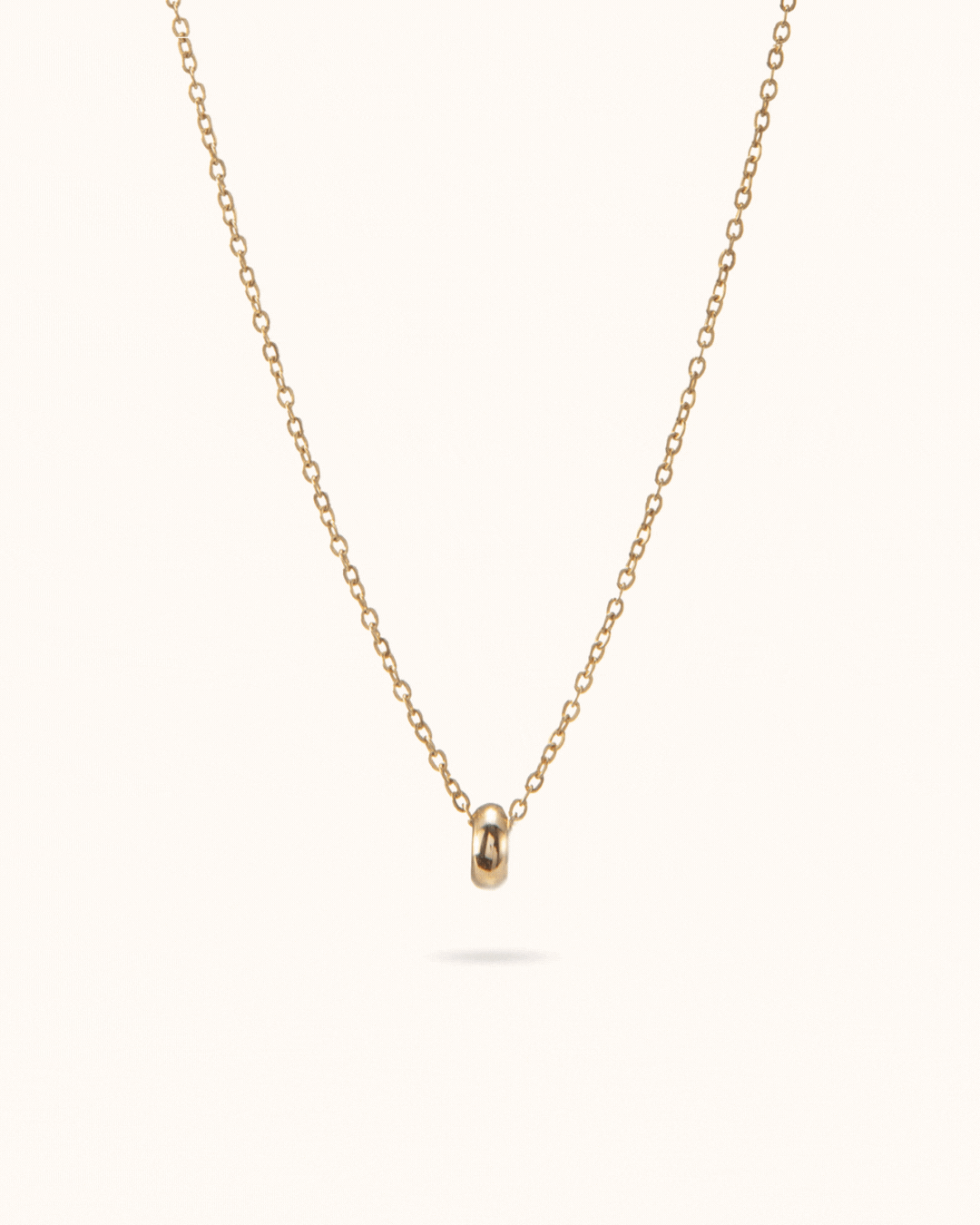 14k Family Ring Necklace - 14k gold