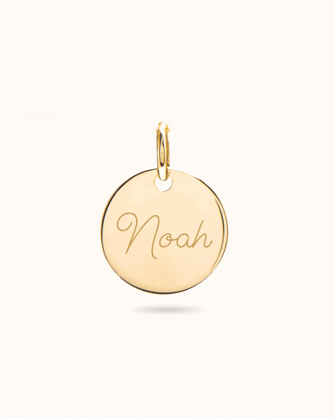 Pendentif personnalisé pour Bracelet Charme Breloques - Plaque or