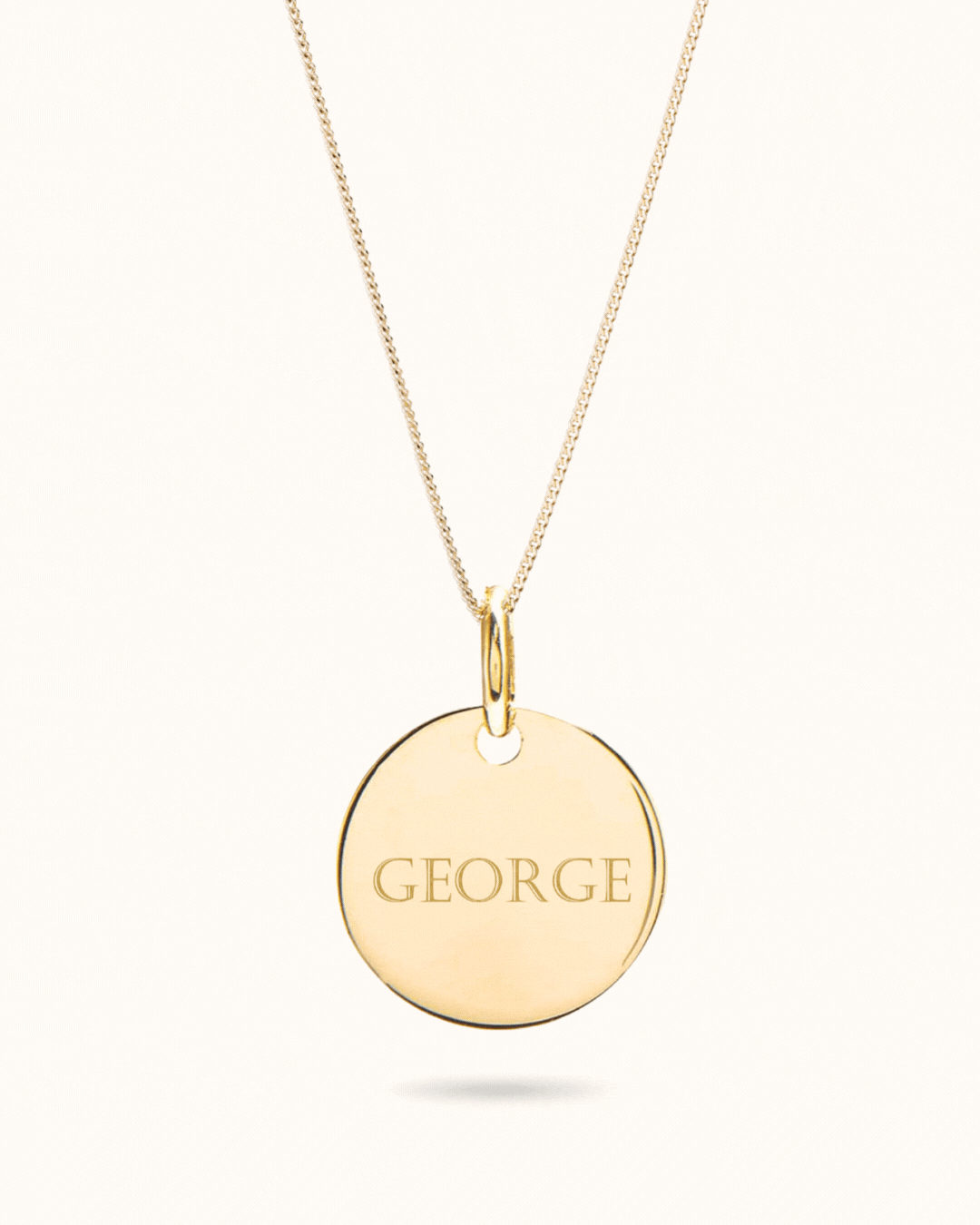 Collier Pendentif Rond 14 carats - Or 14 carats