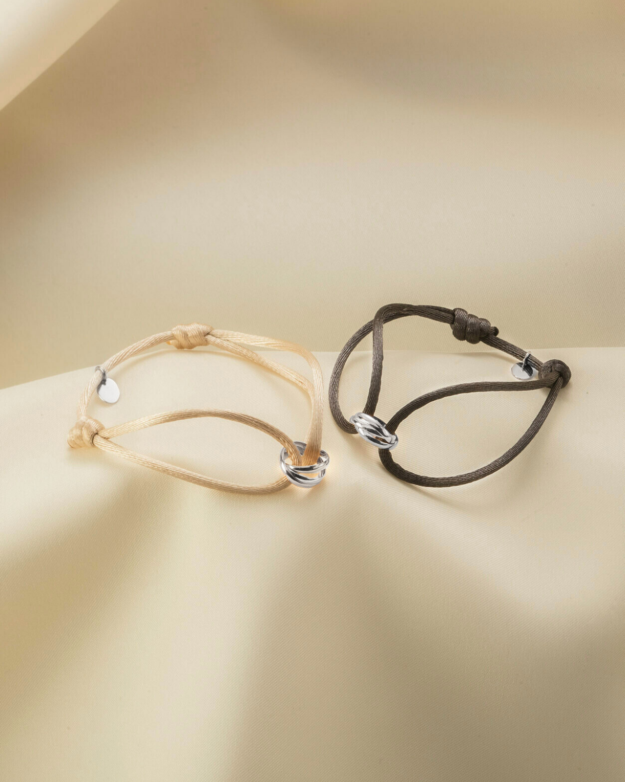 Bracelet with 3 Rings – Silver – Personalised Bracelet