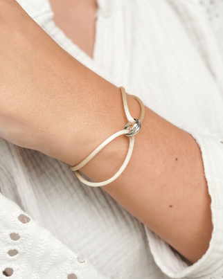 Bracelet with 3 Rings – Silver – Personalised Bracelet