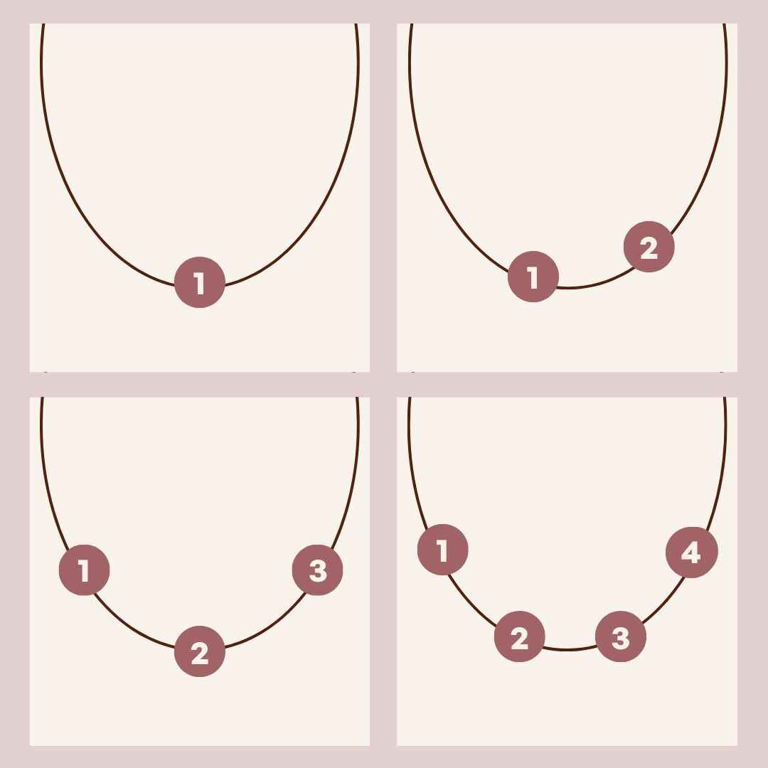 Initial Charm Beaded Ketting - 18k Verguld