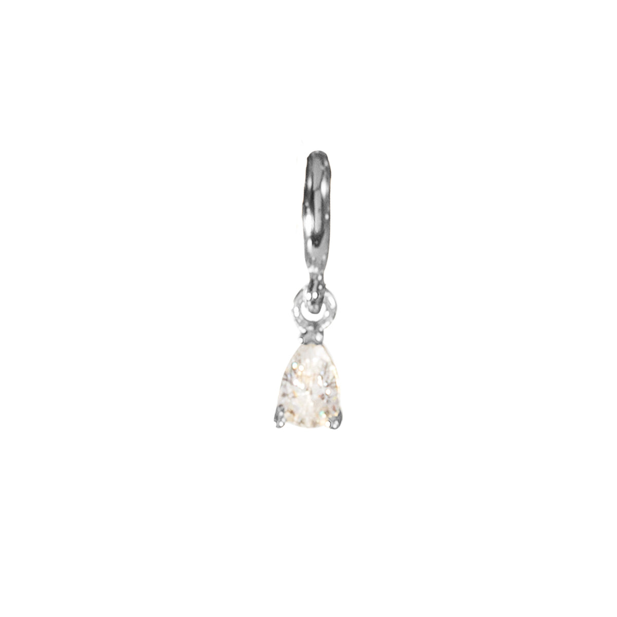 Losse Sliding Birthstone Charm Bedel - Sterling Zilver 925