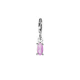 Losse Sliding Birthstone Charm Bedel - Sterling Zilver 925