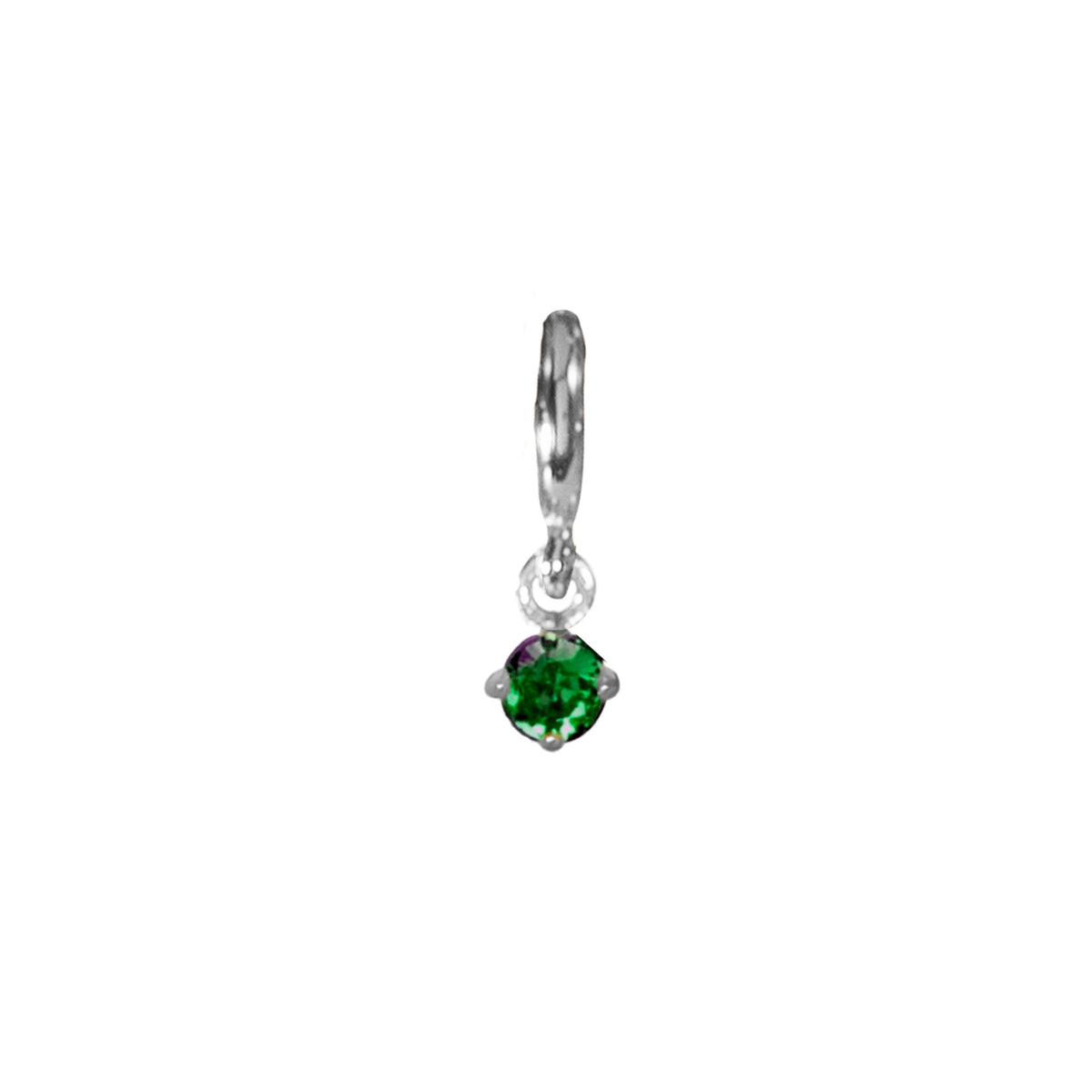 Losse Sliding Birthstone Charm Bedel - Sterling Zilver 925
