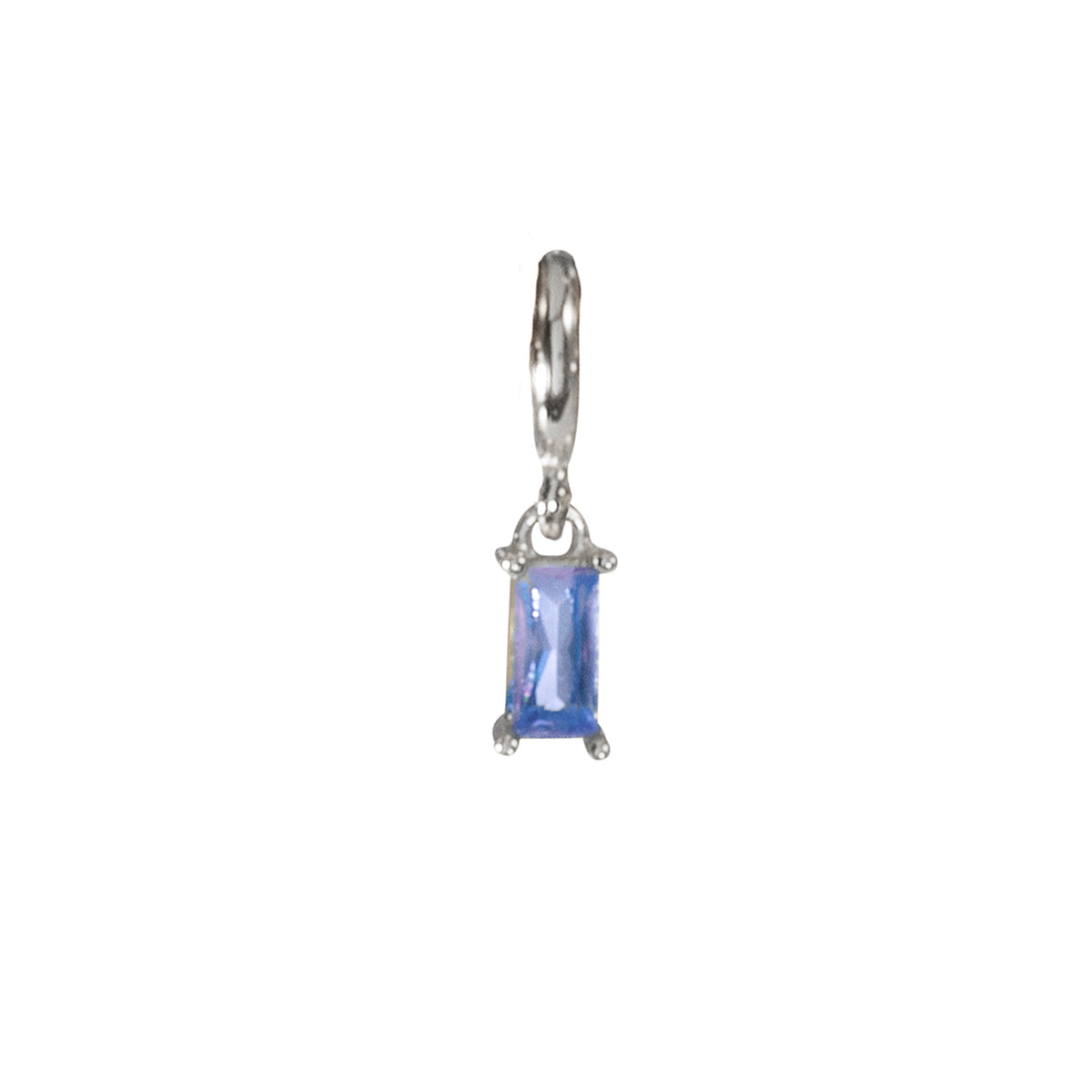 Losse Sliding Birthstone Charm Bedel - Sterling Zilver 925