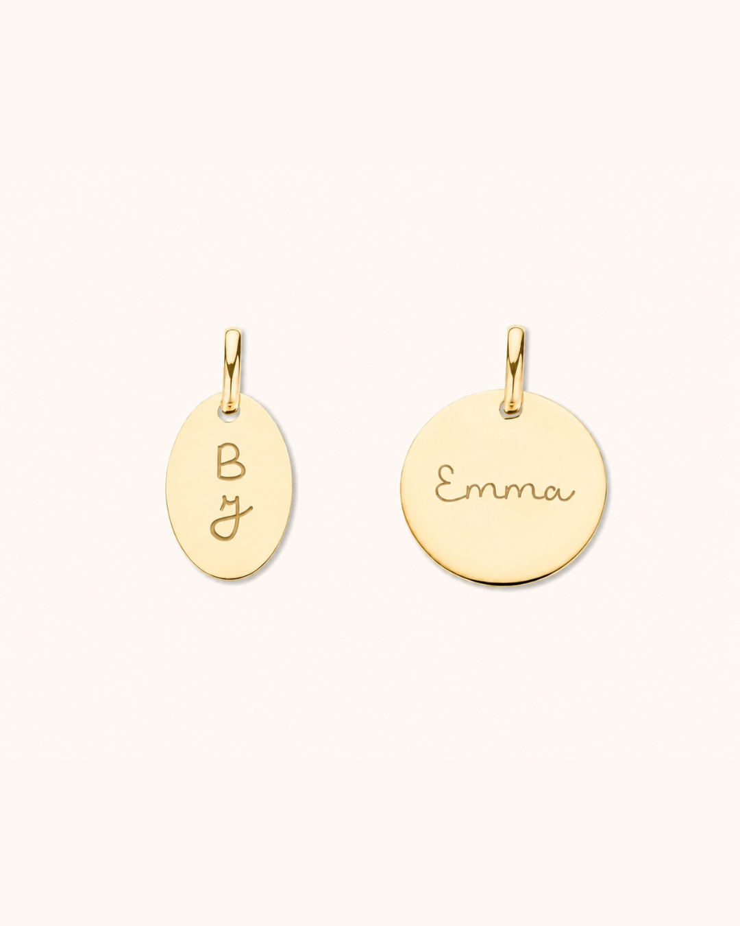 Einzelne Charms mit Namen 585er Echtgold