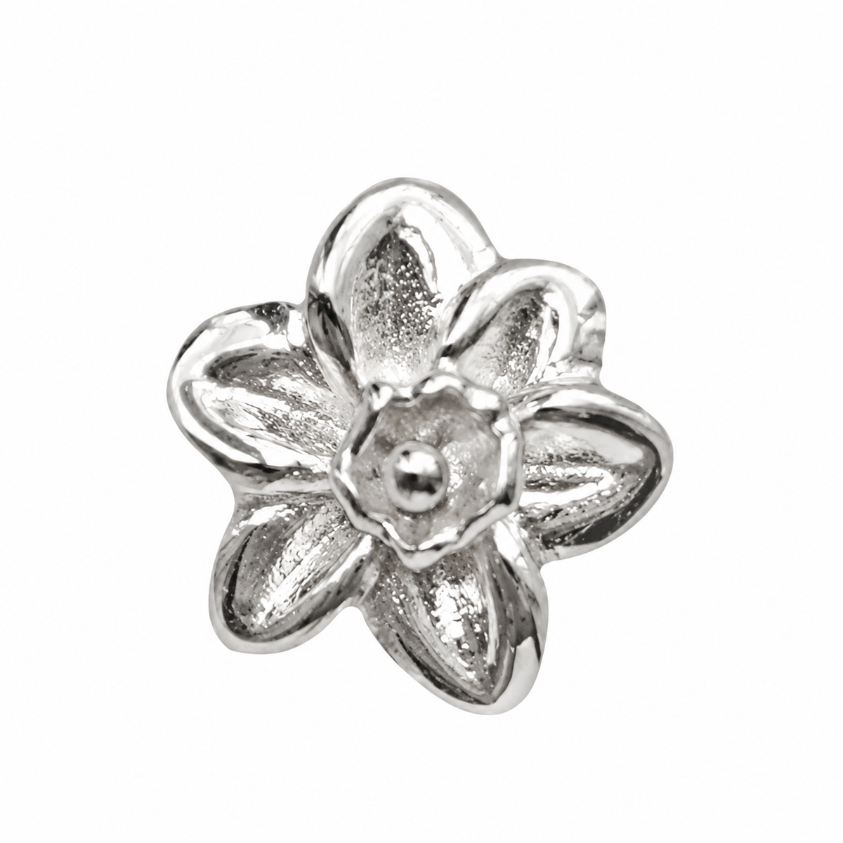 Breloque individuelle coulissante fleur de naissance – Argent sterling 925