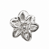 Breloque individuelle coulissante fleur de naissance – Argent sterling 925