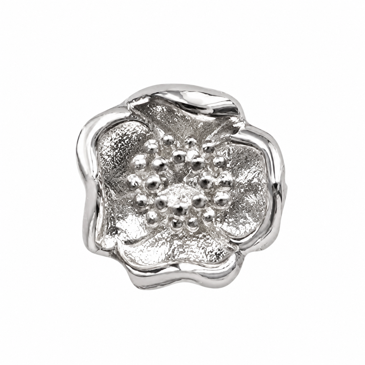 Breloque individuelle coulissante fleur de naissance – Argent sterling 925