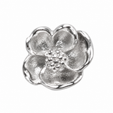 Breloque individuelle coulissante fleur de naissance – Argent sterling 925