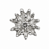 Breloque individuelle coulissante fleur de naissance – Argent sterling 925