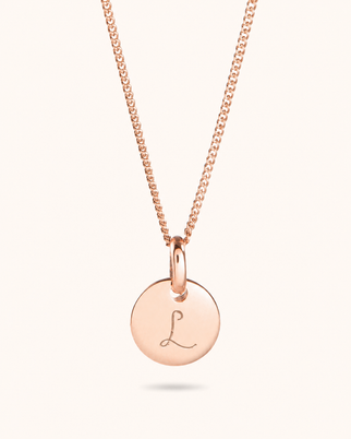 Mini Collier Pièce Plaqué Or Rose – Collier Personnalisé