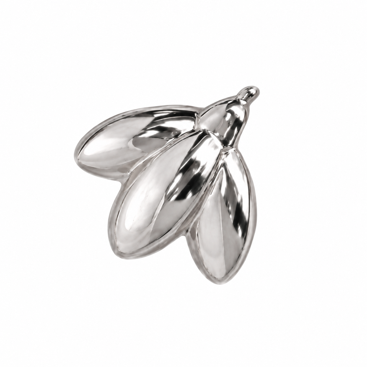 Breloque individuelle coulissante fleur de naissance – Argent sterling 925