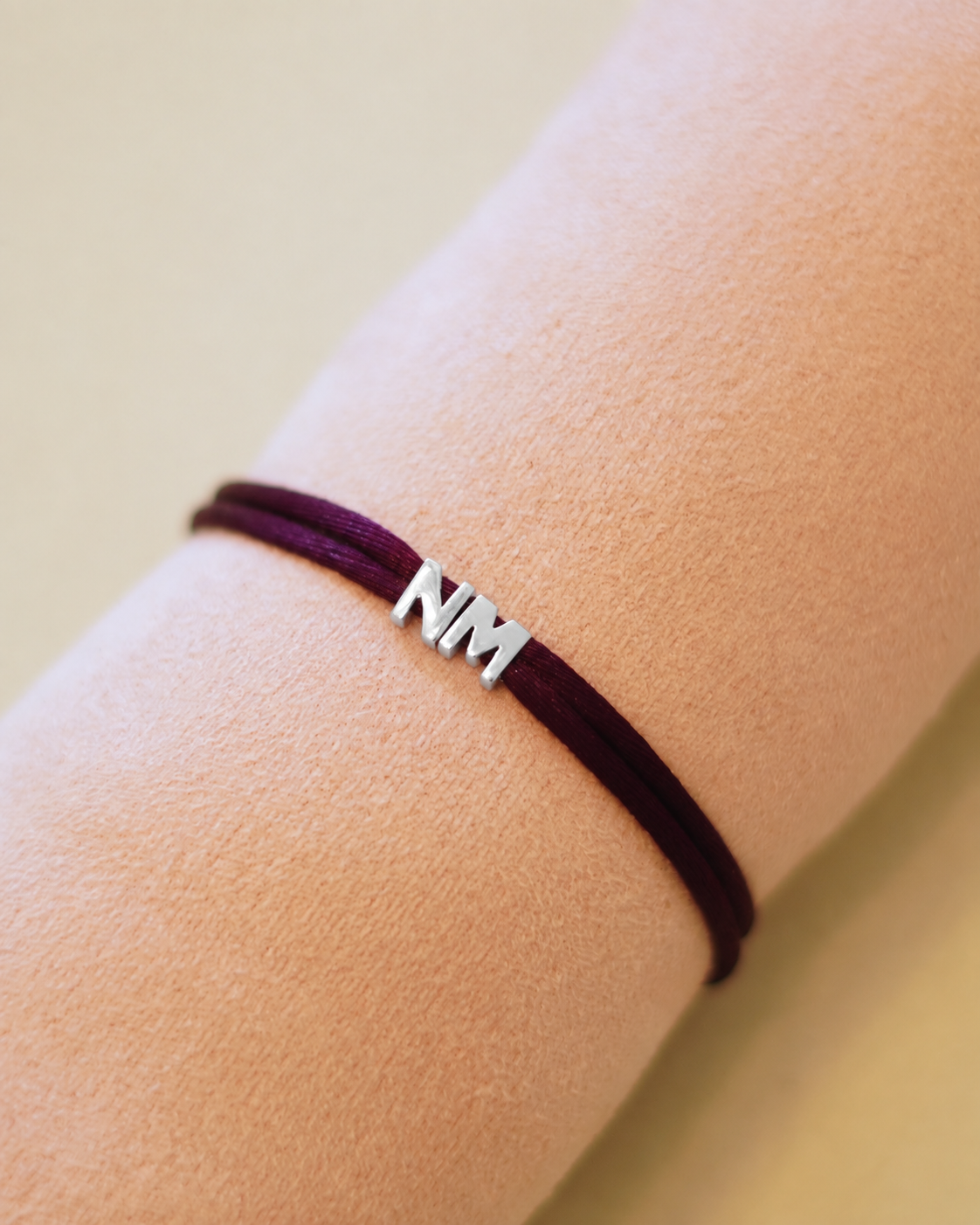 PROUD MOM Letter Armband - Zilver - Gepersonaliseerde Armband