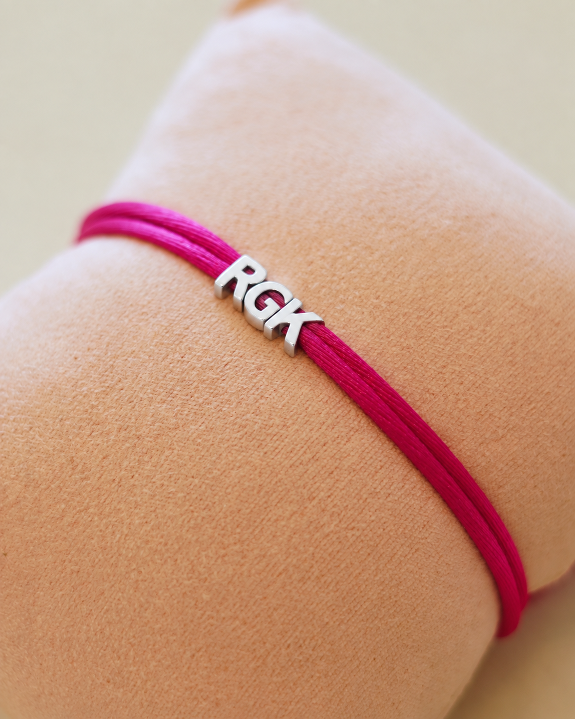 PROUD MOM Letter Armband - Zilver - Gepersonaliseerde Armband