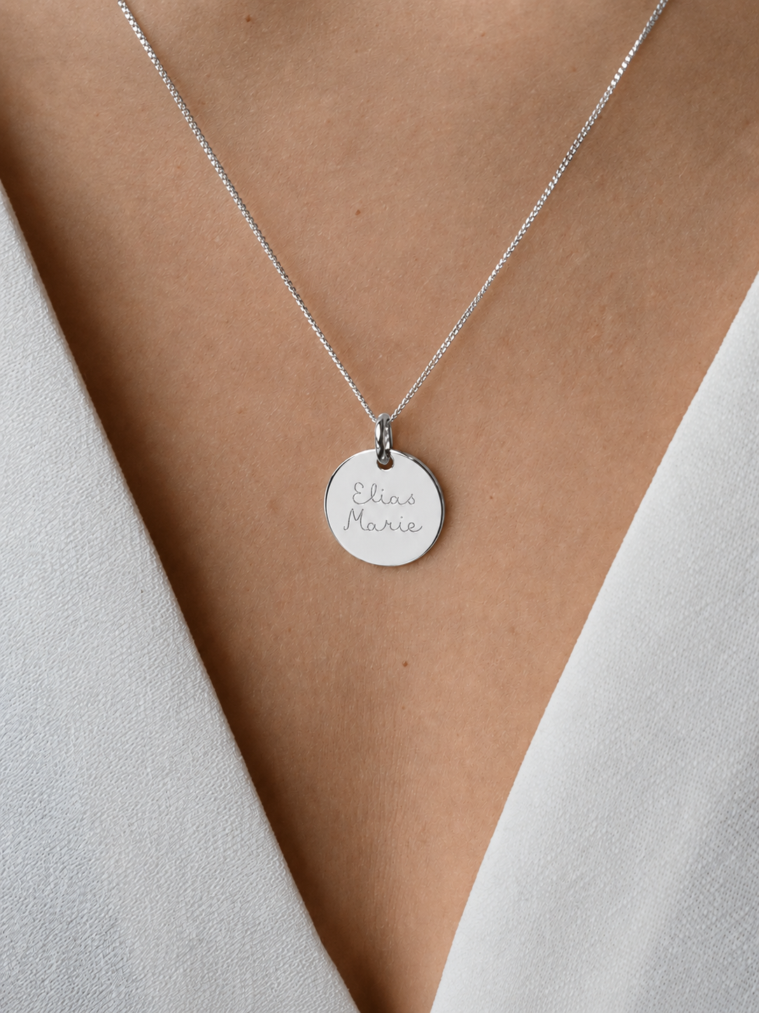 Coin Necklace - Silver
