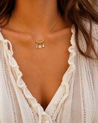 Create Your Own Bedelketting - Verguld - Gepersonaliseerde Ketting