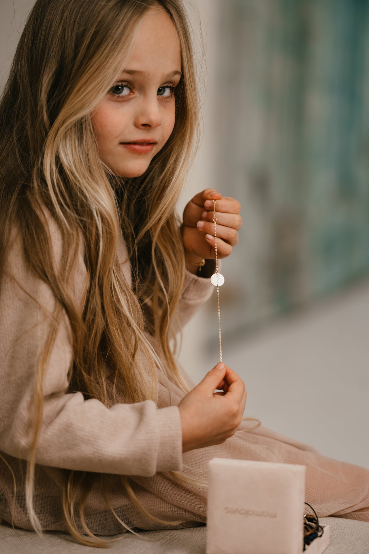 Kinder Coin Armband - Vergoldet