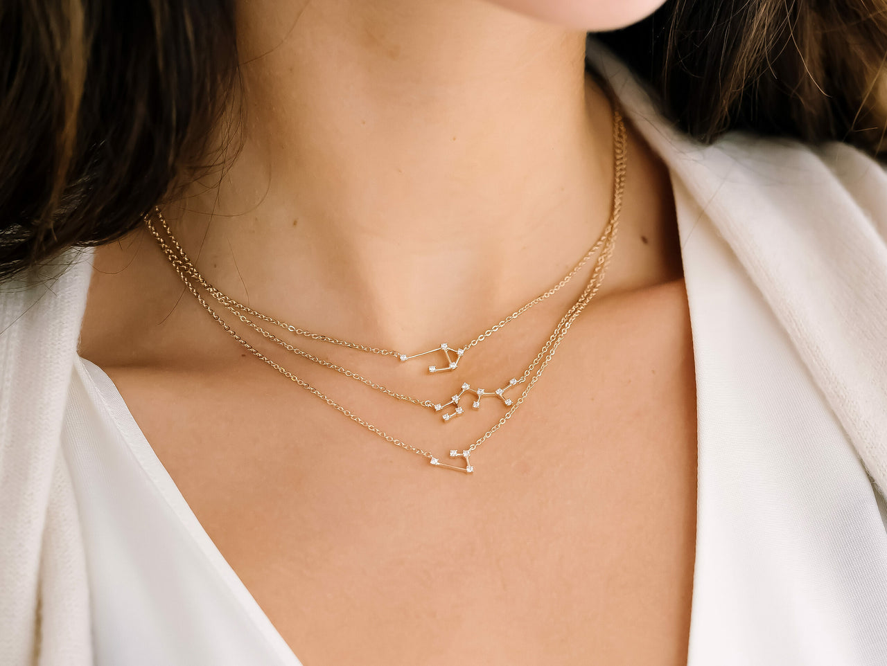 Collier Constellation Éclat - Plaque or 18 carats