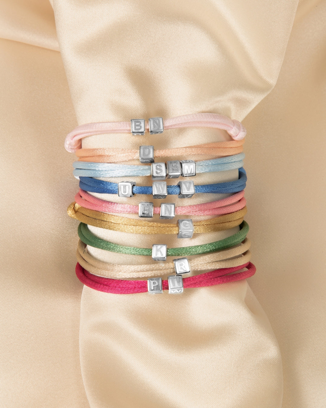 Renouer le bracelet Family Cube - RVS argenté